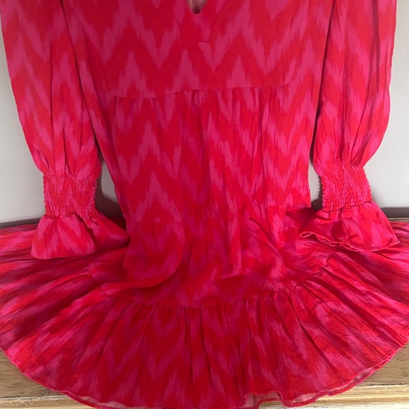 Pomander Place Vibrant Pink and Red Dress - Picture 4 of 11